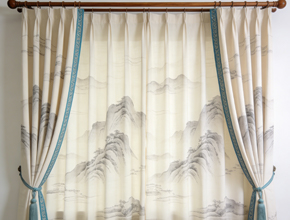 文人雅士风格窗帘