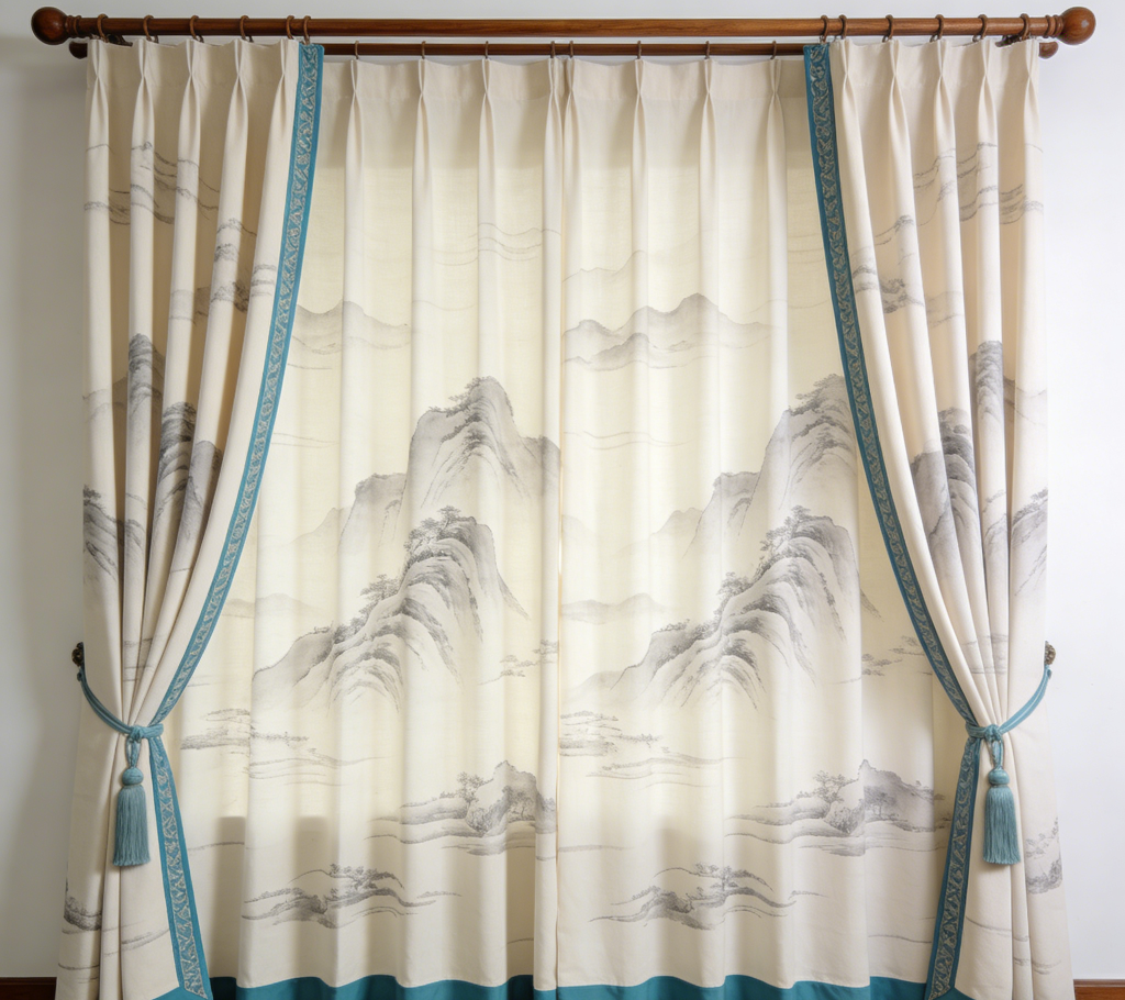 2025年流行花色窗帘风格